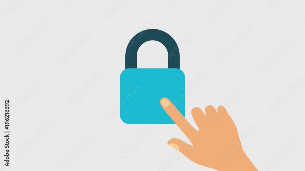 hand pressing code in padlock security data online hand pressing code in padlock security data online