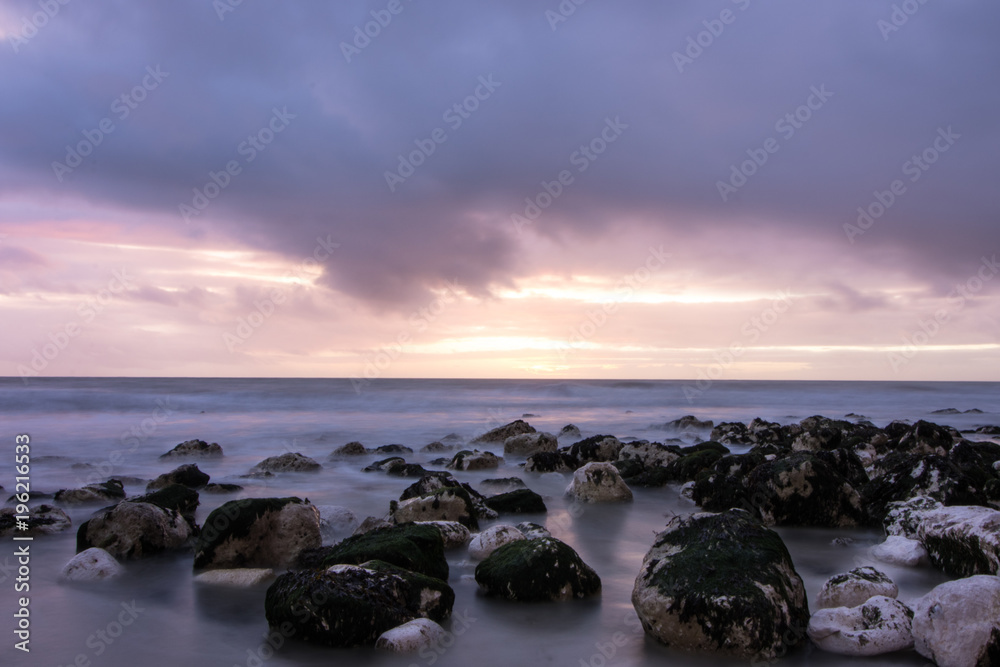 Purple sunset long exposure Purple sunset long exposure