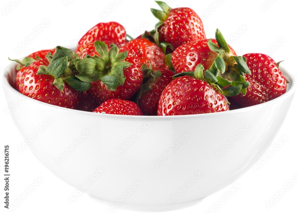 Bowl of Strawberries - Isolated Bowl of Strawberries - Isolated