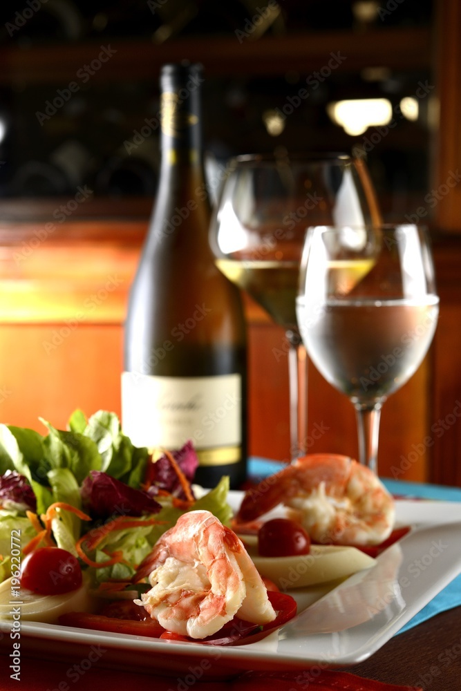 Shrimp with Salad Shrimp with Salad