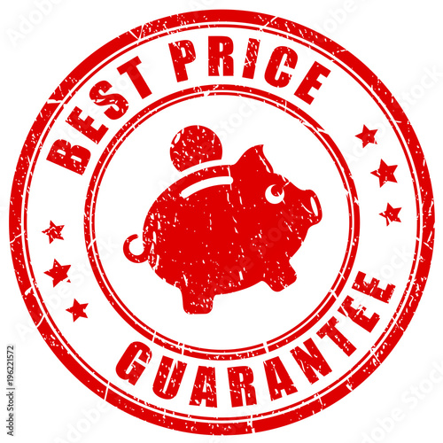 Best price guarantee vector stamp