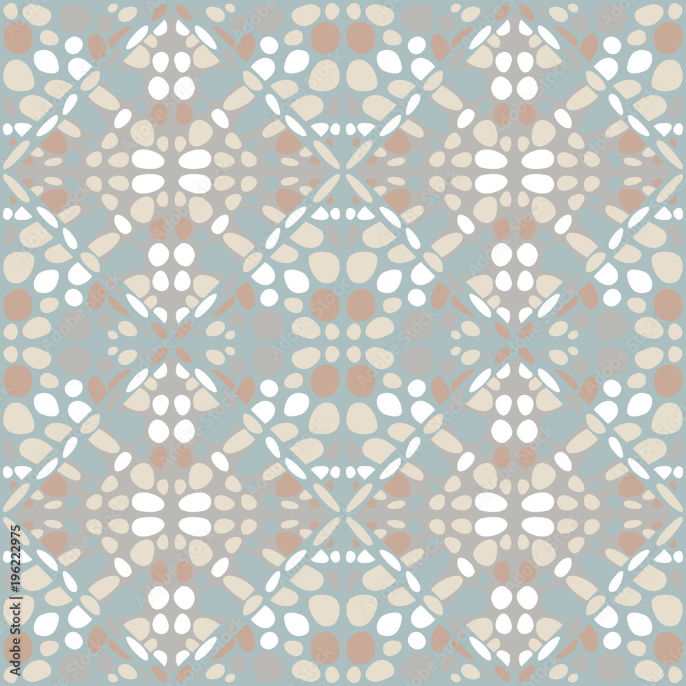 Fototapeta premium Abstract seamless pattern of spots. Geometric texture.