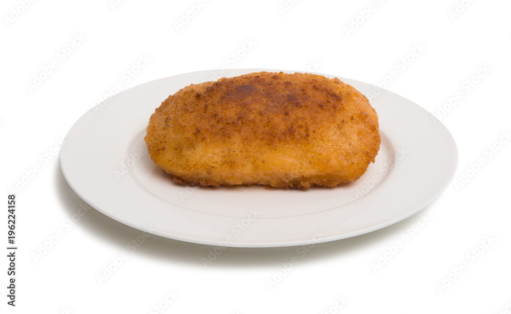 chicken cutlet isolated