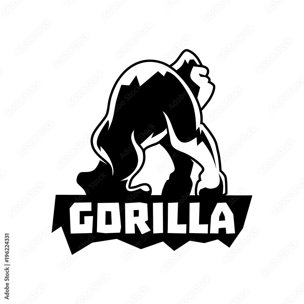 Gorilla Logo With Text