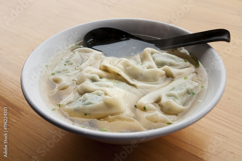 Chinese dumpling soup
