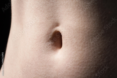 Young woman's navel