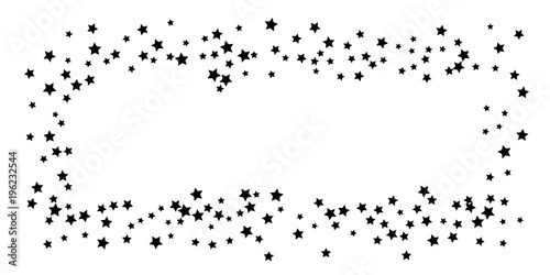 Abstract flying confetti star. A falling star background.