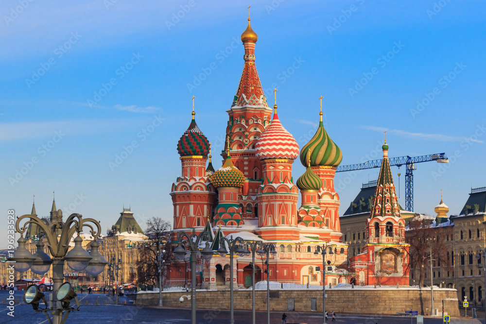St. Basil's Cathedral on the Red Square in Moscow St. Basil's Cathedral on the Red Square in Moscow