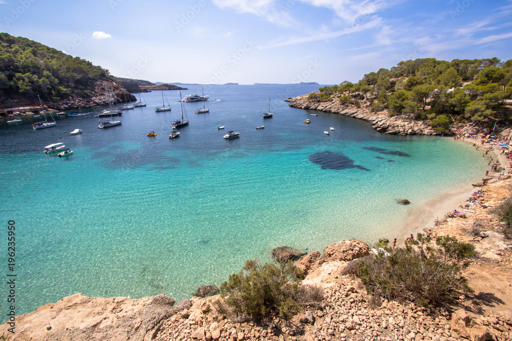 Cala Salada beach, Ibiza, Spain