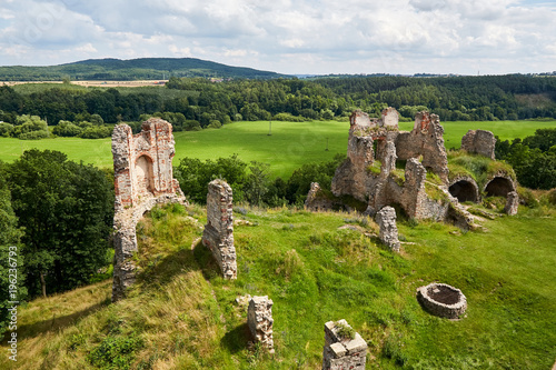 ruins of renaissance castle Zviretice photo