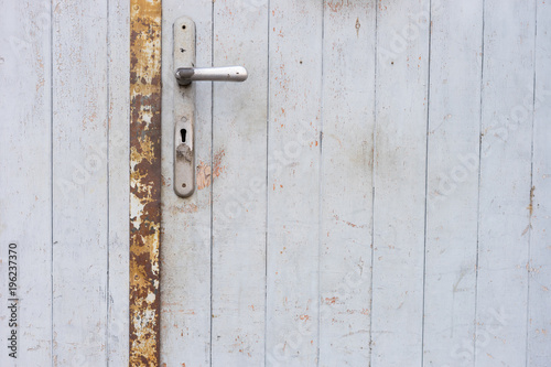 door handle and old wooden door © ctvvelve
