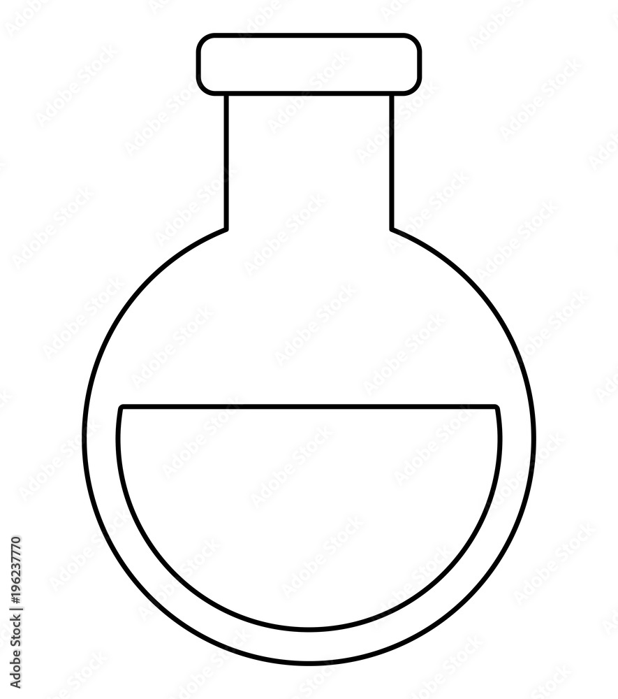 chemical flask icon over white background, vector illustration chemical flask icon over white background, vector illustration