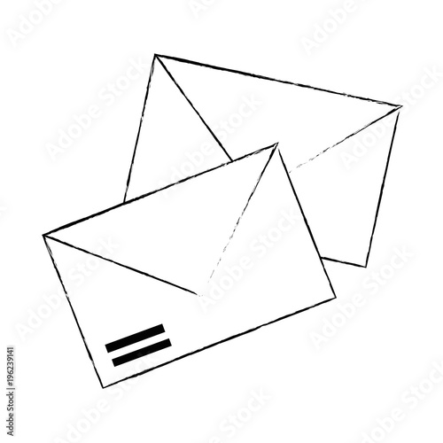 envelopes mail isolated icon