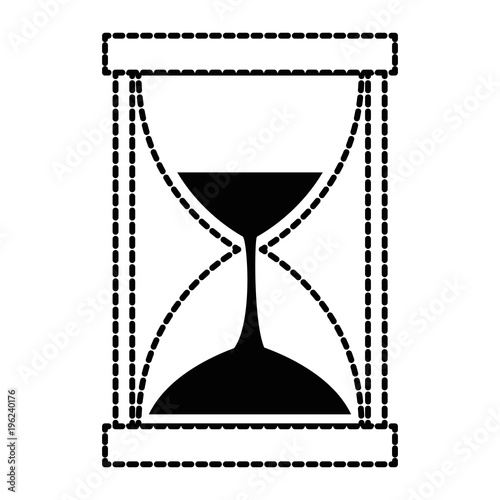 hourglass time isolated icon