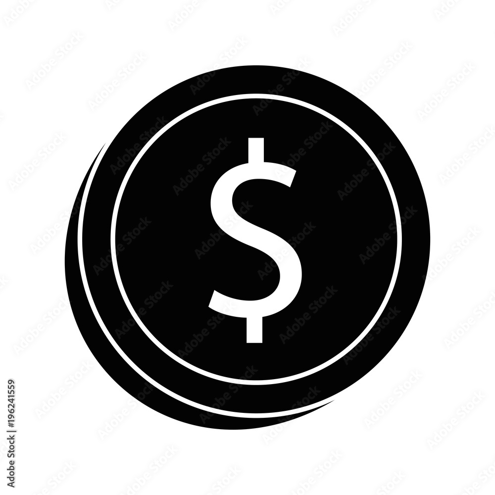 coin money isolated icon vector illustration design coin money isolated icon vector illustration design