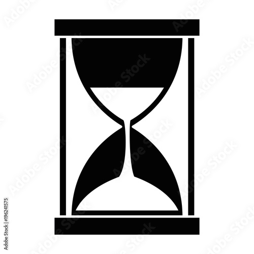 hourglass time isolated icon vector illustration design