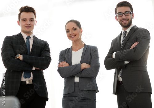 team of confident business people