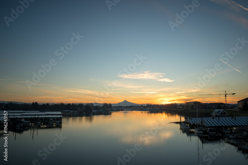 Oregon Sunrise Mt Hood Portland i5 Sky Clouds PDX Pacific Northwest © jdphotopdx