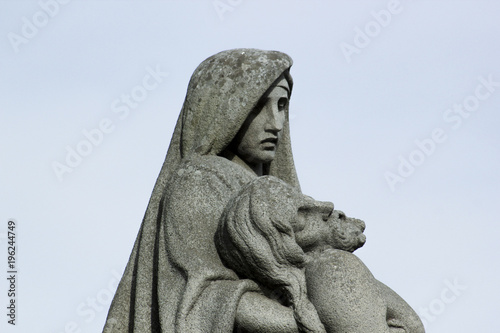 Photography Stone Piettá Mary Magdalene and Jesus Christ