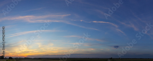 panorama sky sunset