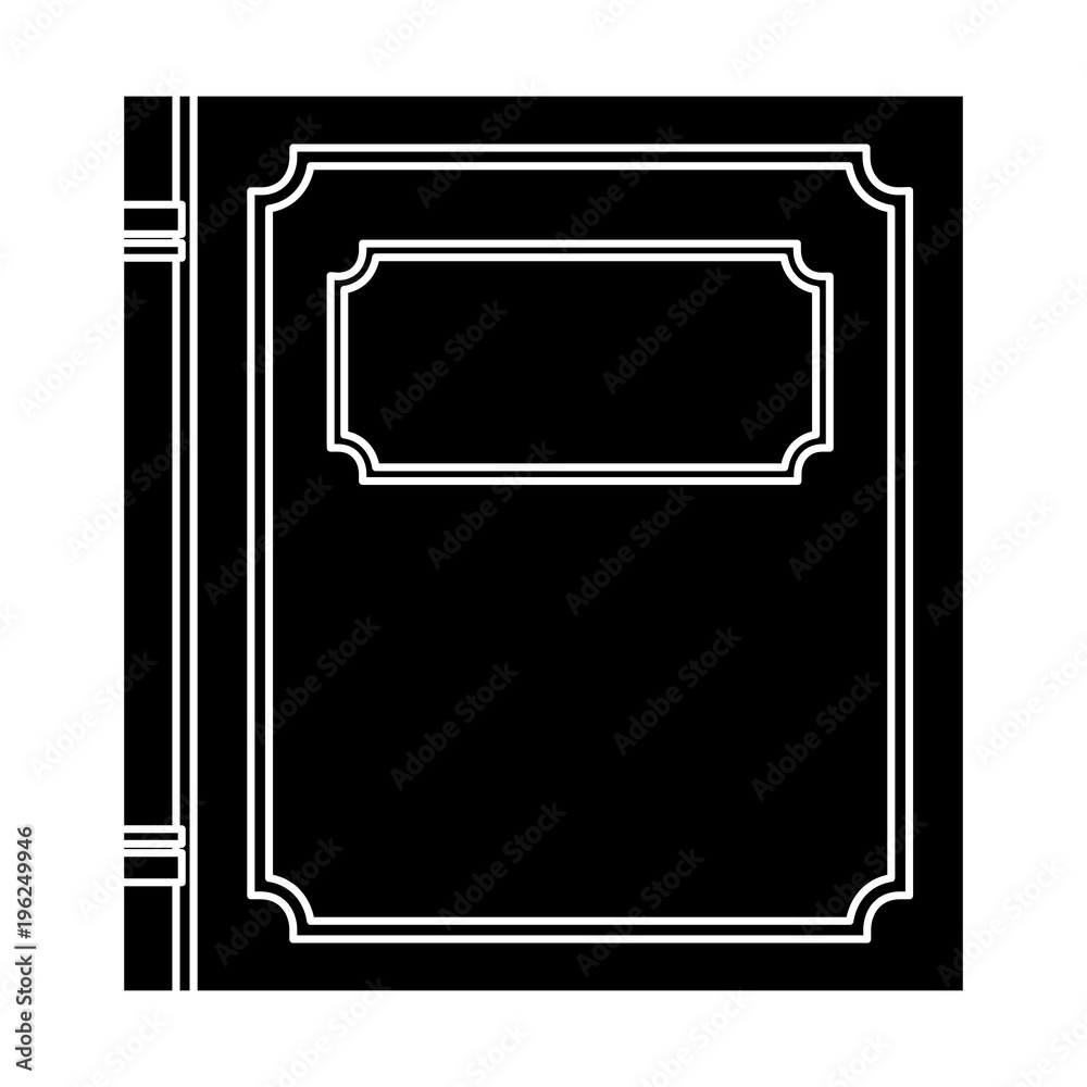 academic book icon over white background, vector illustration