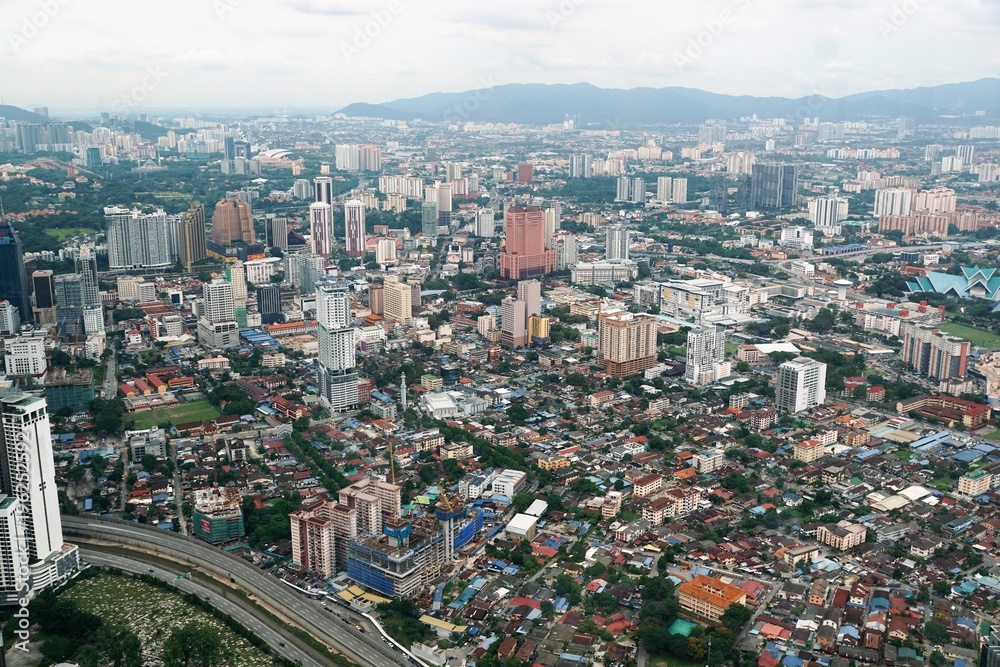Petrona towers in kuala lumpur in malaysia in asia