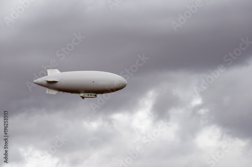 Weather blimp in southwestern United States