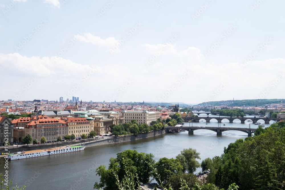 High view of Prague, Czech Republic