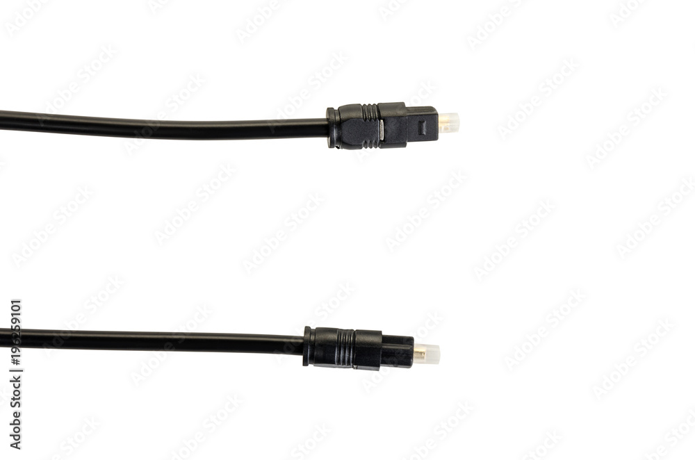 optical audio cable with a round connector optical audio cable with a round connector