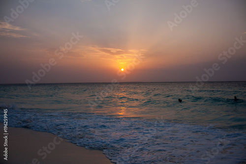 Sunset on the beach