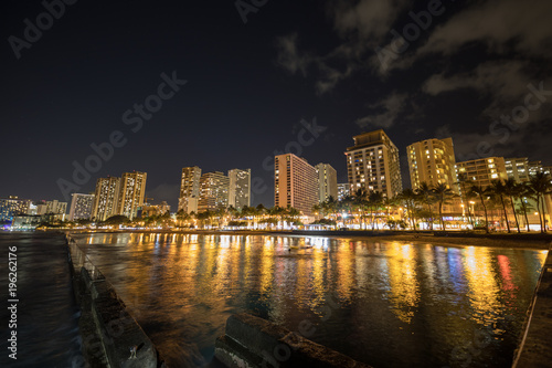 Waikiki Beach night views
