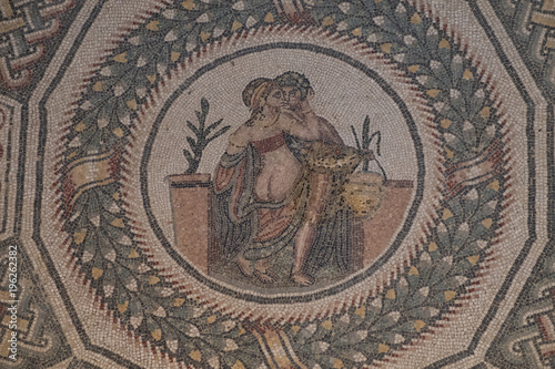 A mosaic of Villa del Casale  in Piazza armerina  Sicily