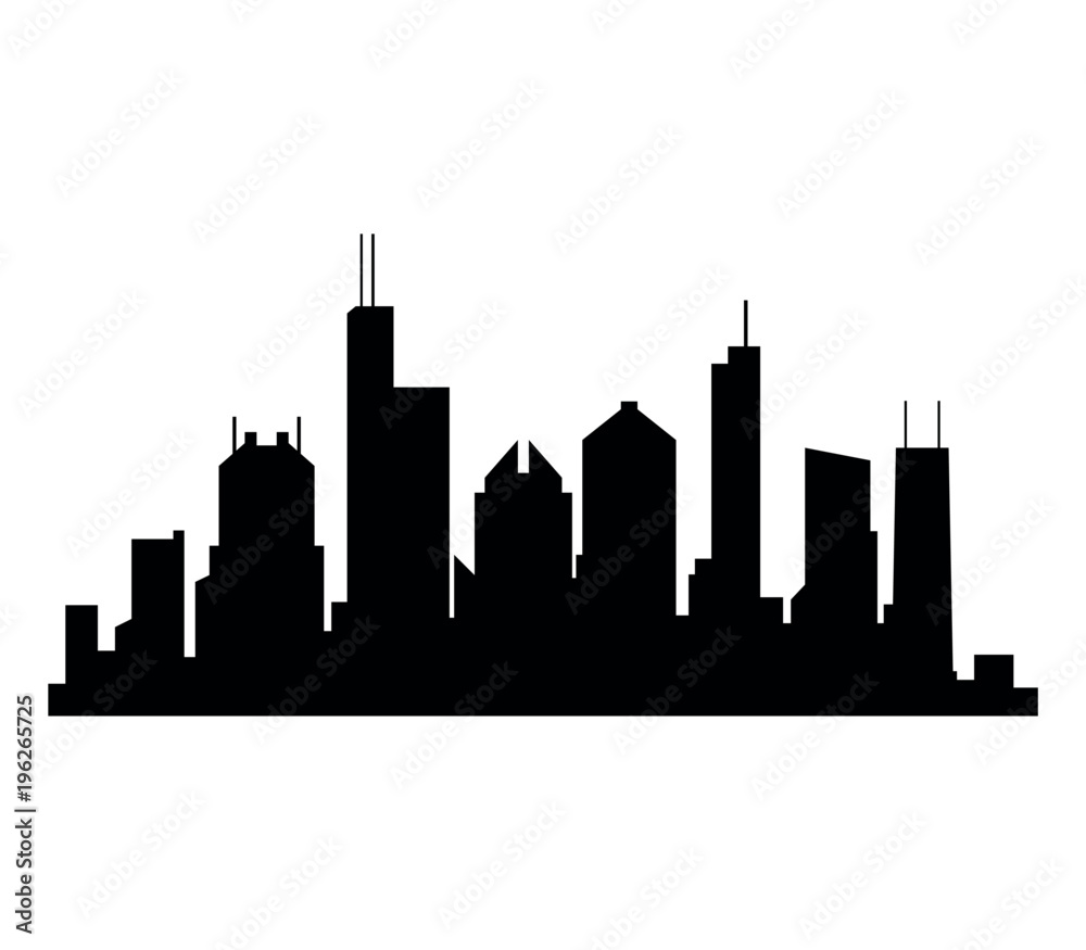 Naklejka premium panoramę chicago