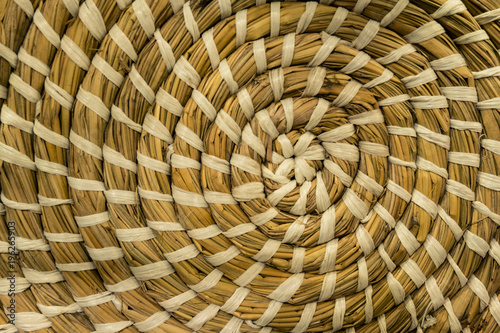 Fotografía texture basket weave circle pattern