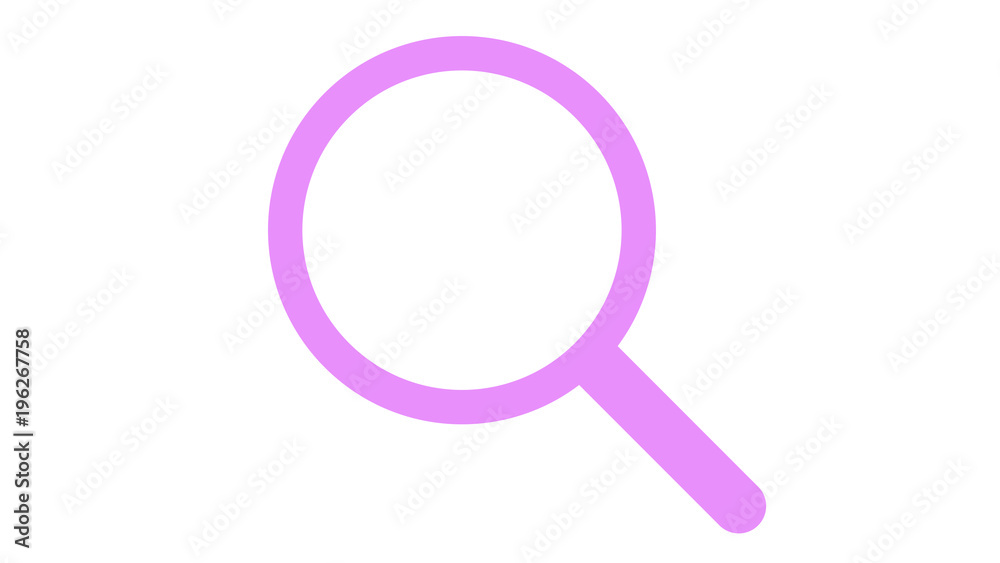 Magnifying glass search icon pink Magnifying glass search icon pink