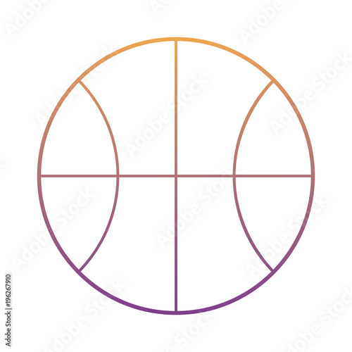 basketball ball icon over white background, colorful design. vector illustration