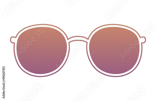 sunglasses icon over white background, colorful design. vector illustration