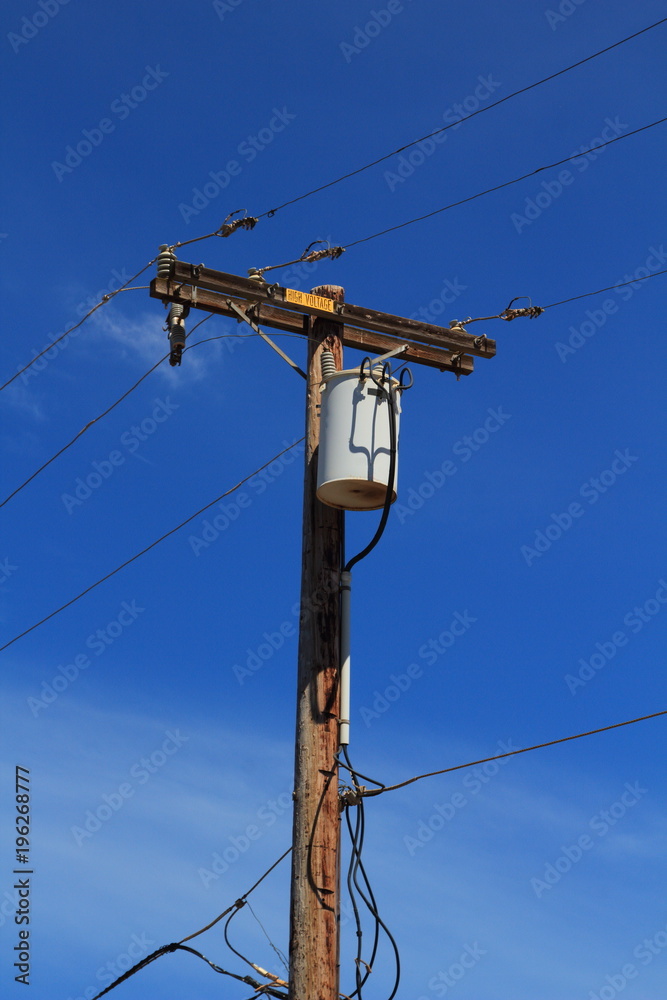 Typical North American utility pole