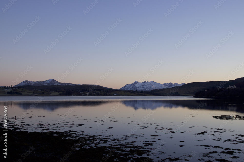 Cuillins reflections at Loch Portree