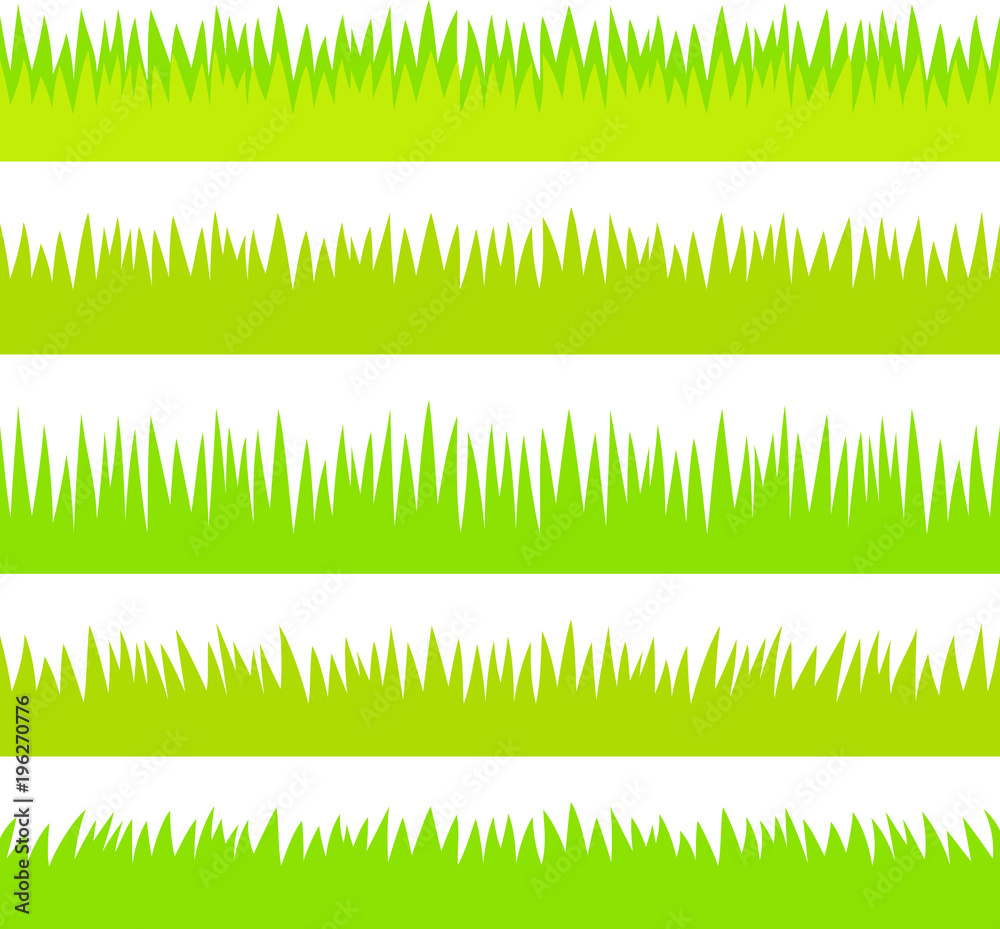 草原 草のフッター素材 Stock Vector Adobe Stock