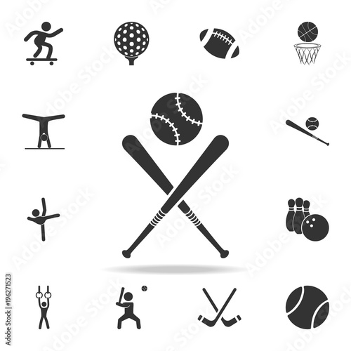 baseball bat and ball icon. Detailed set of athletes and accessories icons. Premium quality graphic design. One of the collection icons for websites, web design, mobile app