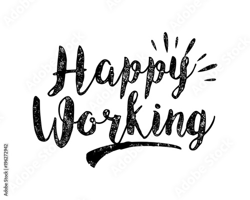 happy working typography typographic creative writing text image 4