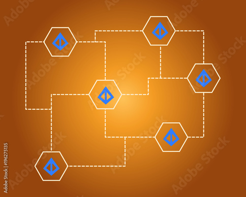 Loopring cryptocurrency networking style background photo