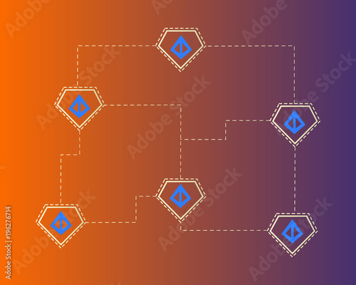 Loopring cryptocurrency network style background photo