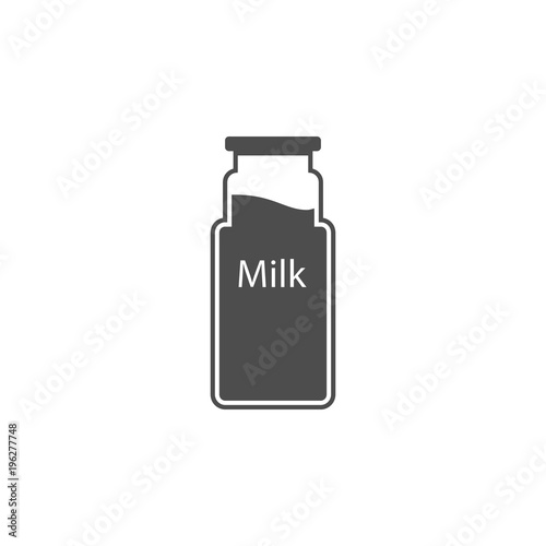 milk in a jar icon. Element of dairy icon. Premium quality graphic design icon. Signs and symbols collection icon for websites, web design, mobile app