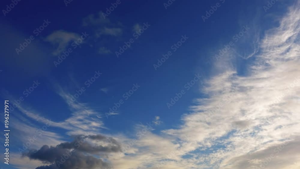 Beautiful evening sky. High quality 4k timelapse, not birds Beautiful evening sky. High quality 4k timelapse, not birds