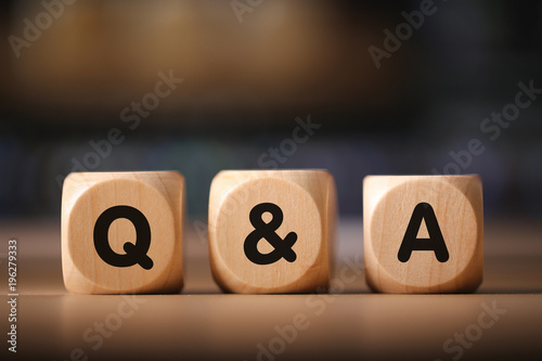 Q and A Wood Blocks