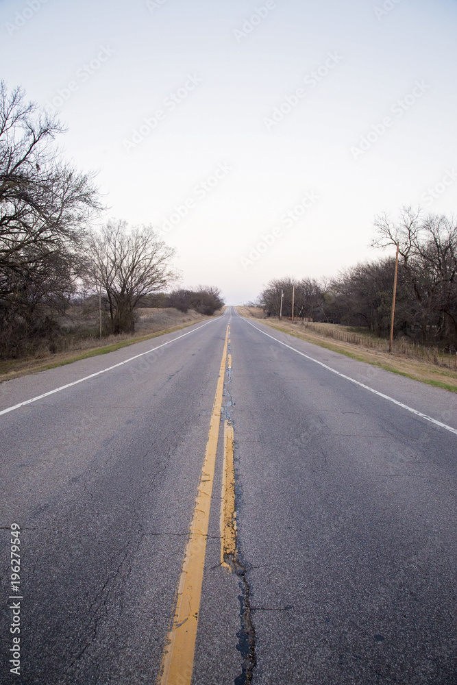 The Wide Open Road - A highway in the country