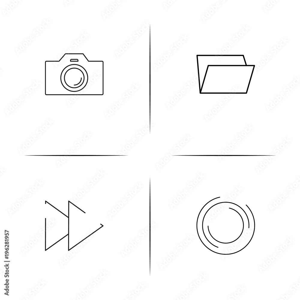 Signs And Symbols simple linear icon set.Simple outline icons Signs And Symbols simple linear icon set.Simple outline icons