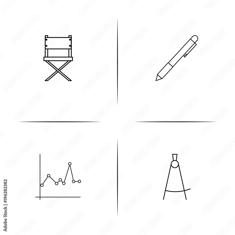 Creative Process And Design simple linear icon set.Simple outline icons Creative Process And Design simple linear icon set.Simple outline icons
